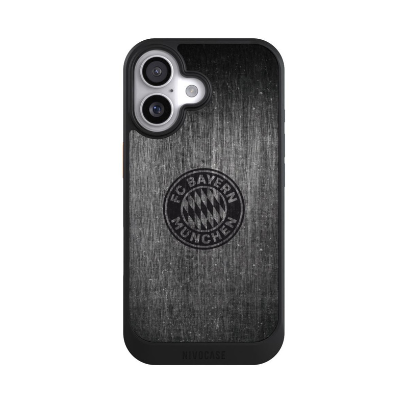 iPhone 17 NIVOcore Metalllook FCB Logo einfarbig