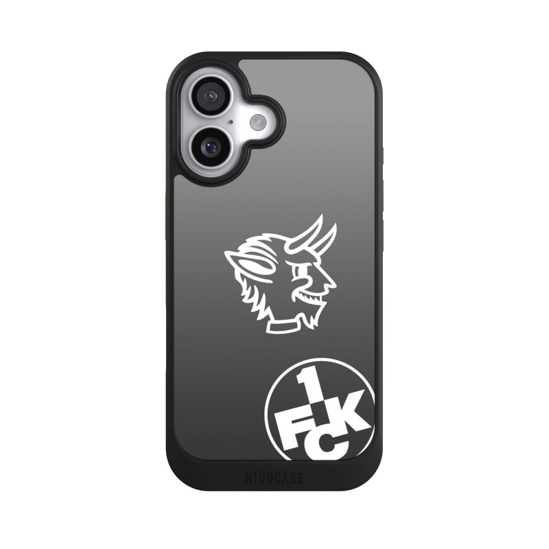 iPhone 17 NIVOcore Teufelskopf FCK auf Schwarz