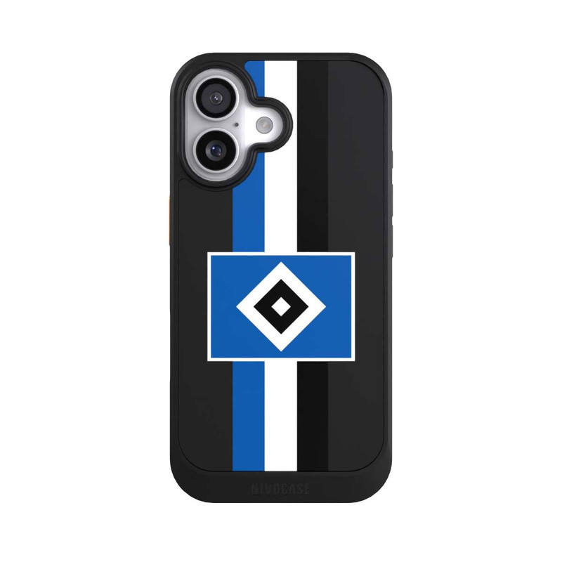 iPhone 17 NIVOcore HSV Streifen - Blau-Weiß-Schwarz - ohne Hintergrund