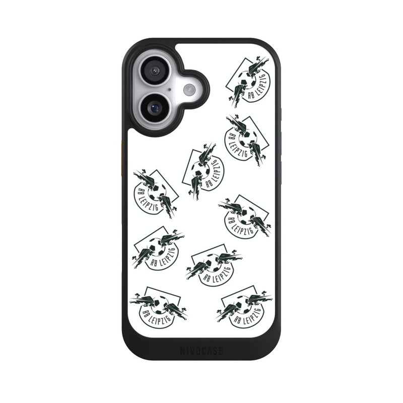 iPhone 17 NIVOcore Logos RB Leipzig Weiß auf Schwarz