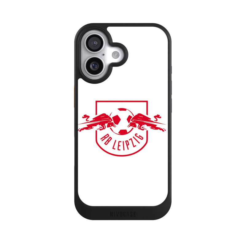 iPhone 17 NIVOcore Rotes RB Leipzig Logo auf Weiß