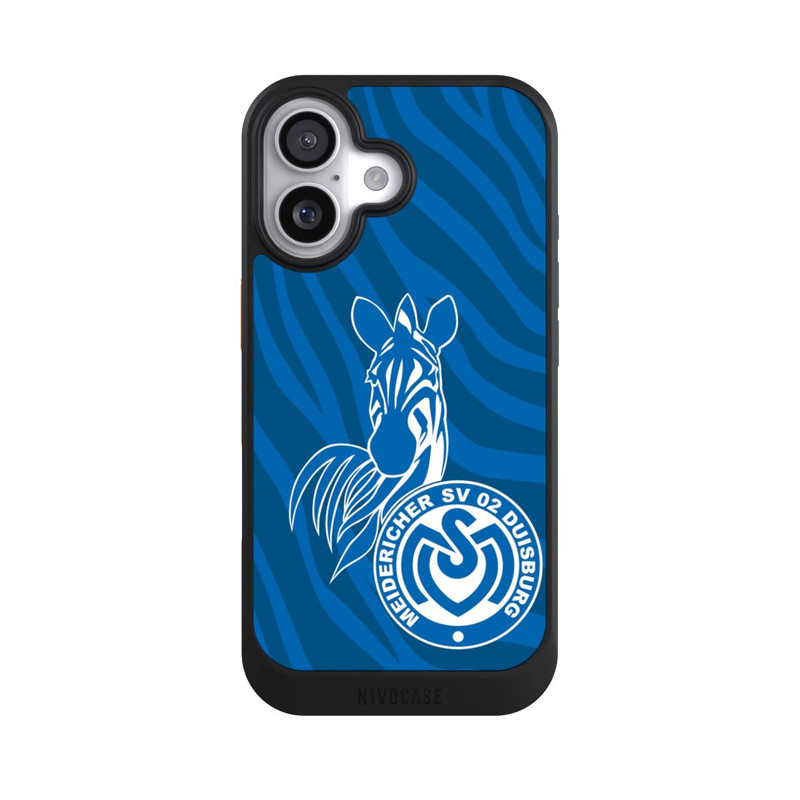 iPhone 17 NIVOcore Zebra Dunkelblau - MSV