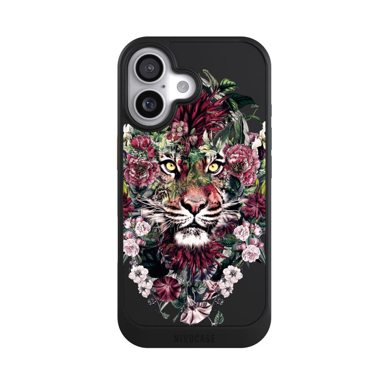 iPhone 17 NIVOcore Floraler Tiger ohne Hintergrund