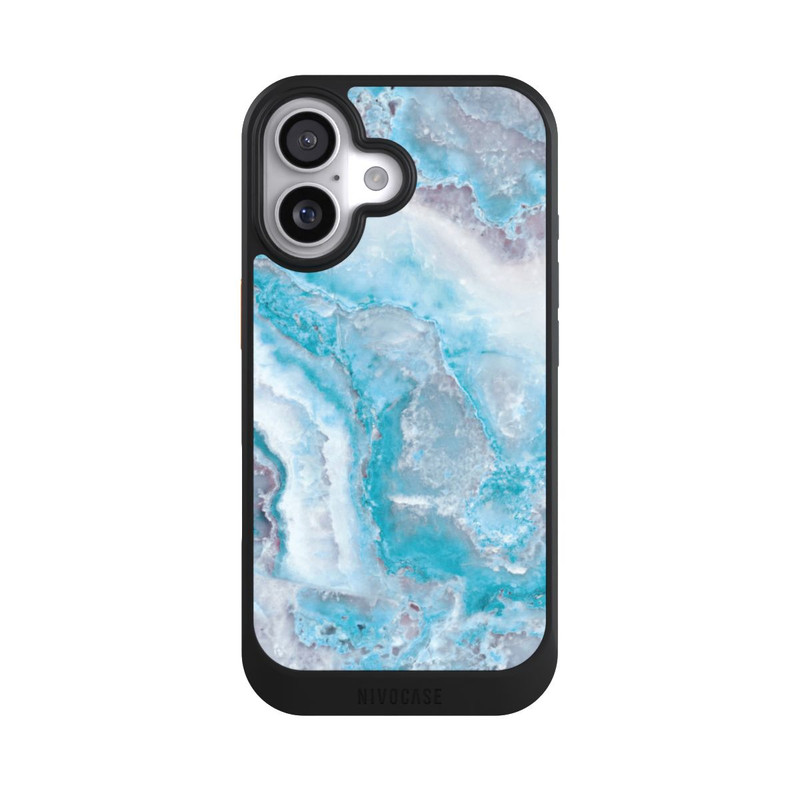 iPhone 17 NIVOcore Pierre précieuse bleu clair