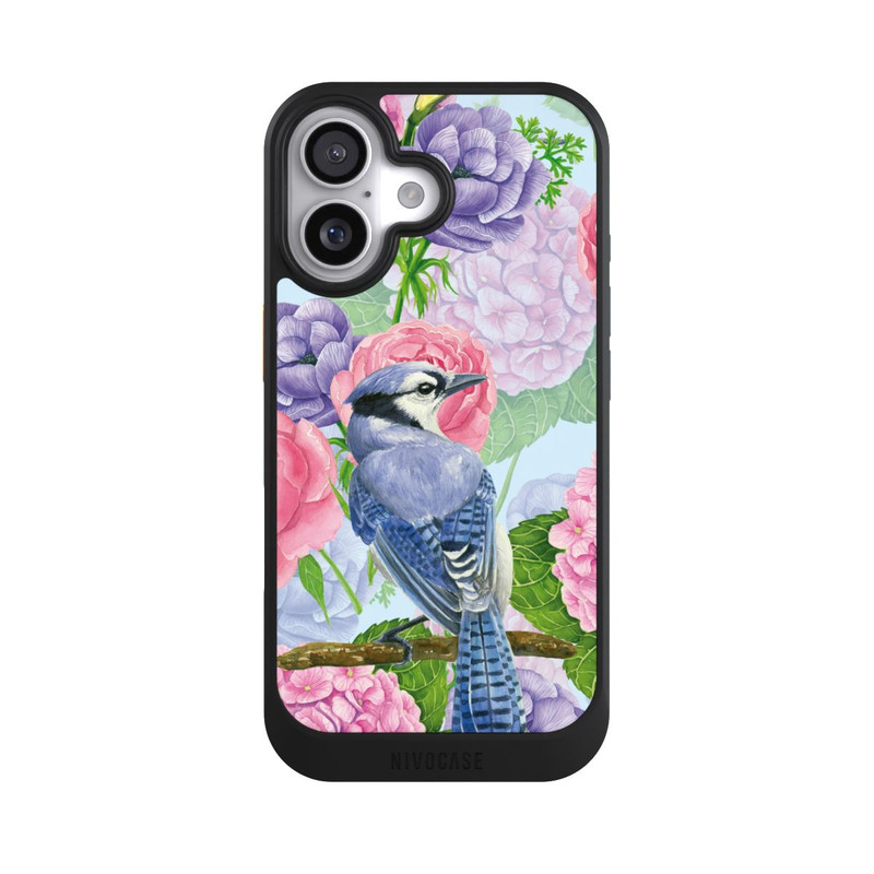iPhone 17 NIVOcore Blauhäher & Blumen