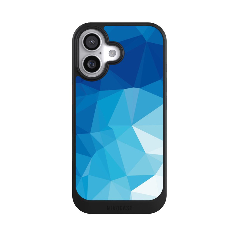 iPhone 17 NIVOcore Polygonal Mosaic Blue