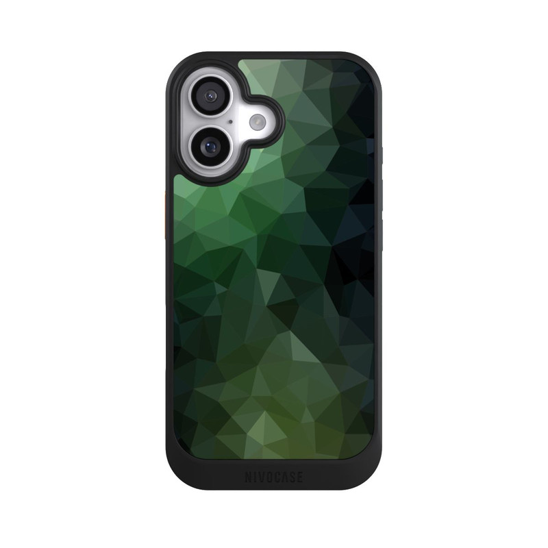 iPhone 17 NIVOcore Polygonal Mosaic Green
