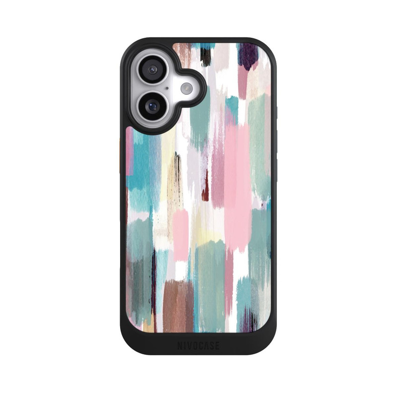 iPhone 17 NIVOcore Abstrakte Pinselstriche in Pastelltönen