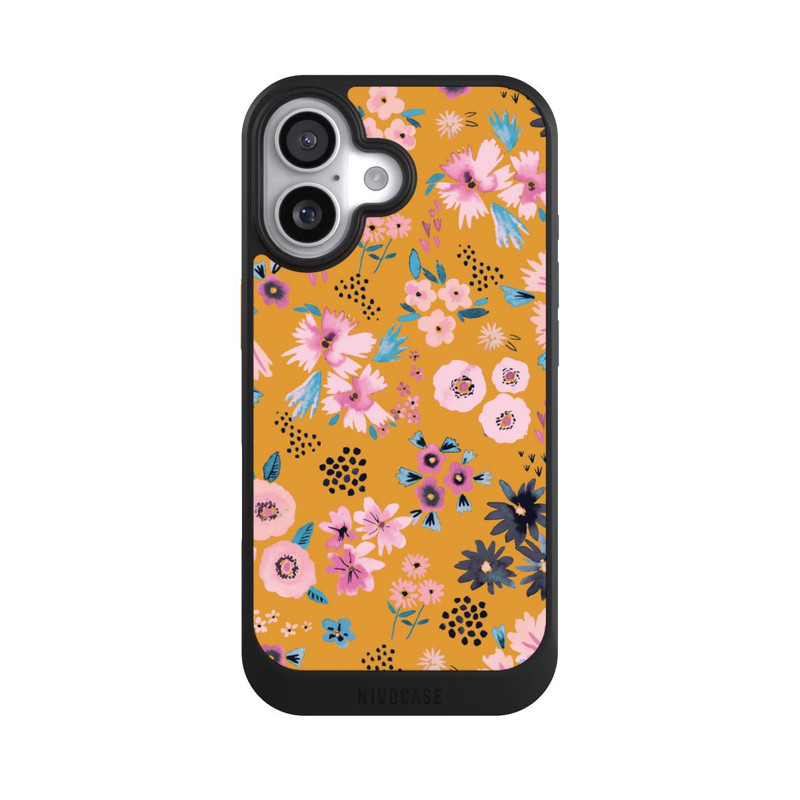 iPhone 17 NIVOcore Petites Fleurs Jaune Moutarde