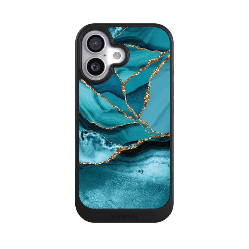 iPhone 17 NIVOcore Ice Blue Marble Landscape