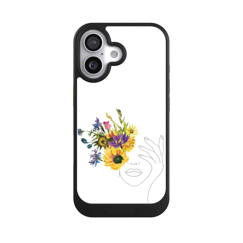 iPhone 17 NIVOcore Line Art Tournesols femme