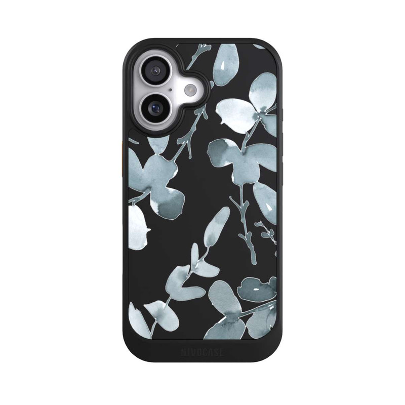 iPhone 17 NIVOcore Eukalyptus Muster transparent