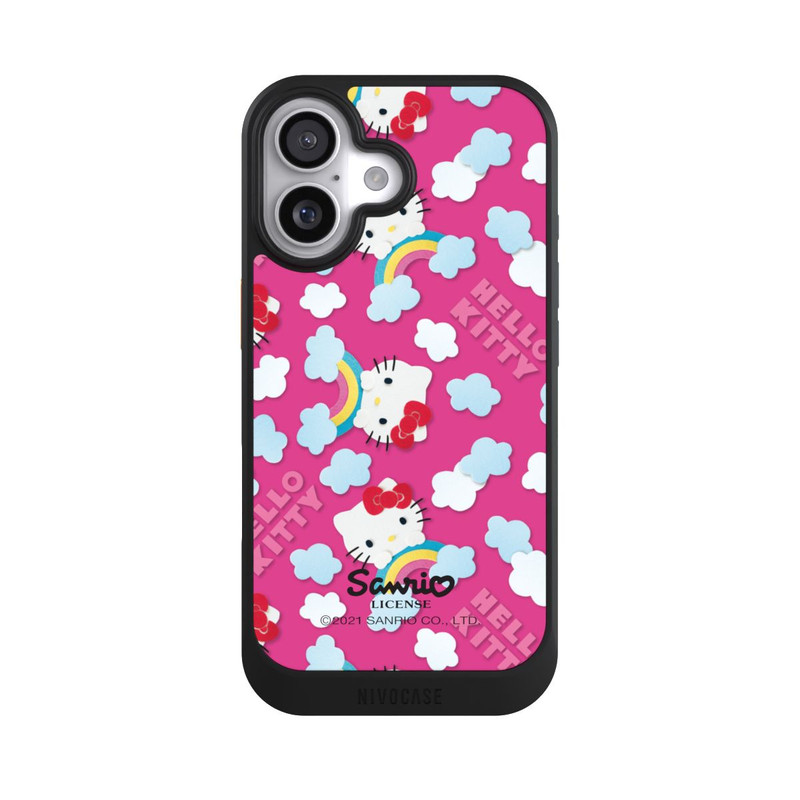 iPhone 17 NIVOcore Motif arc-en-ciel Hello Kitty