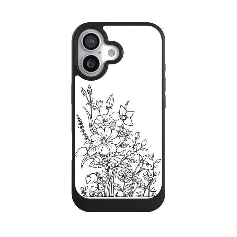 iPhone 17 NIVOcore Blumen Linienkunst