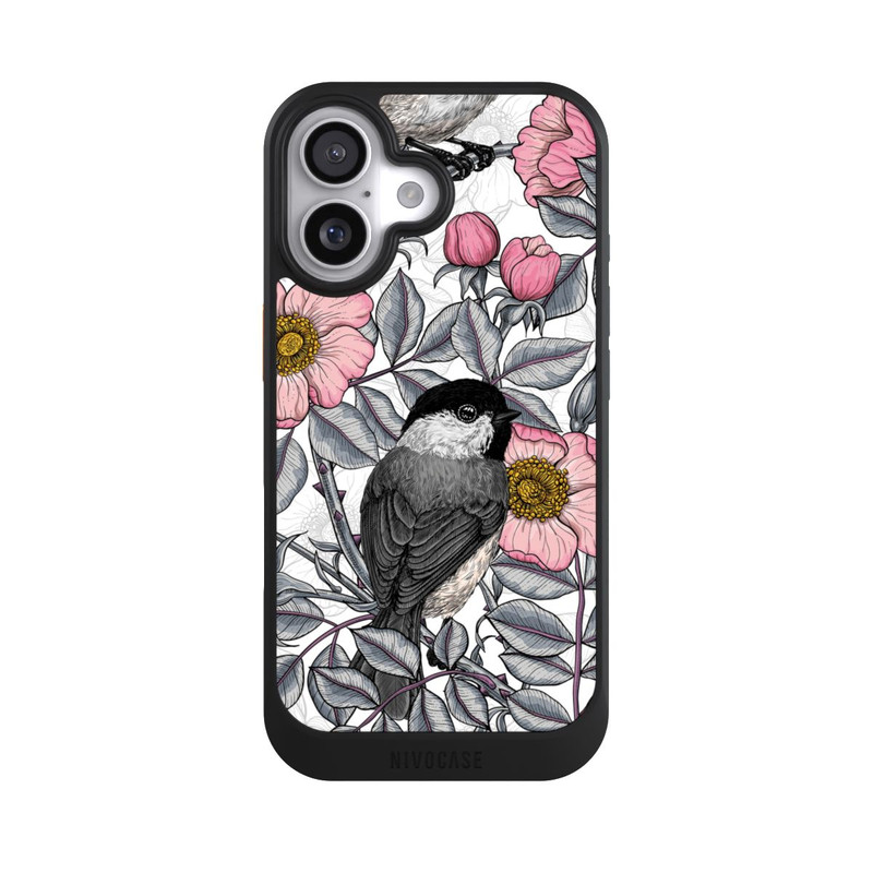 iPhone 17 NIVOcore Chickadees and Wild Rose