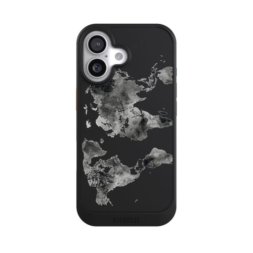  NIVOcore Weltkarte Schwarz Transparent