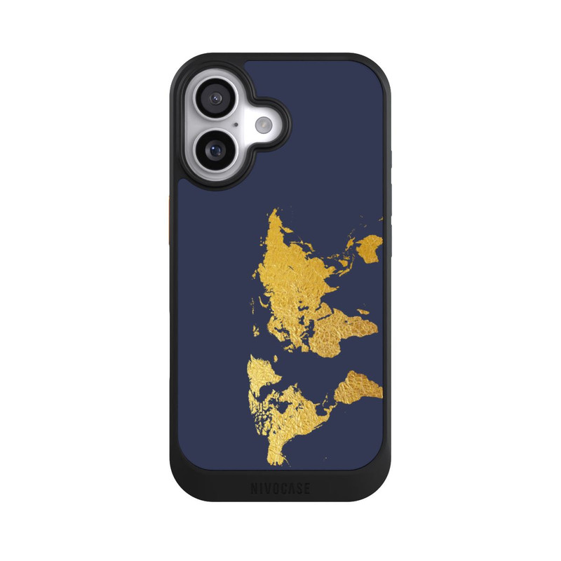 iPhone 17 NIVOcore Weltkarte Gold