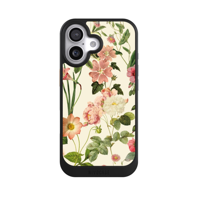 iPhone 17 NIVOcore Fleurs sauvages sur jaune clair