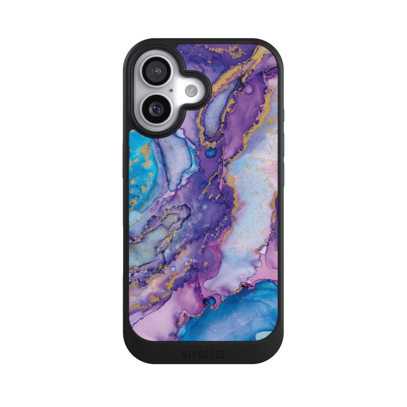 iPhone 17 NIVOcore Strudel lila und blau