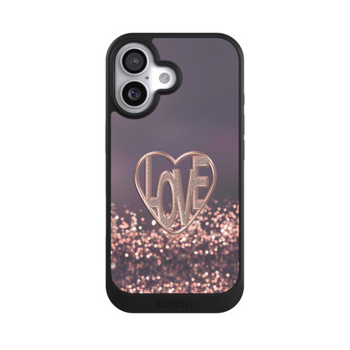 Apple iPhone 17 NIVOcore LOVE Rose Pailleté