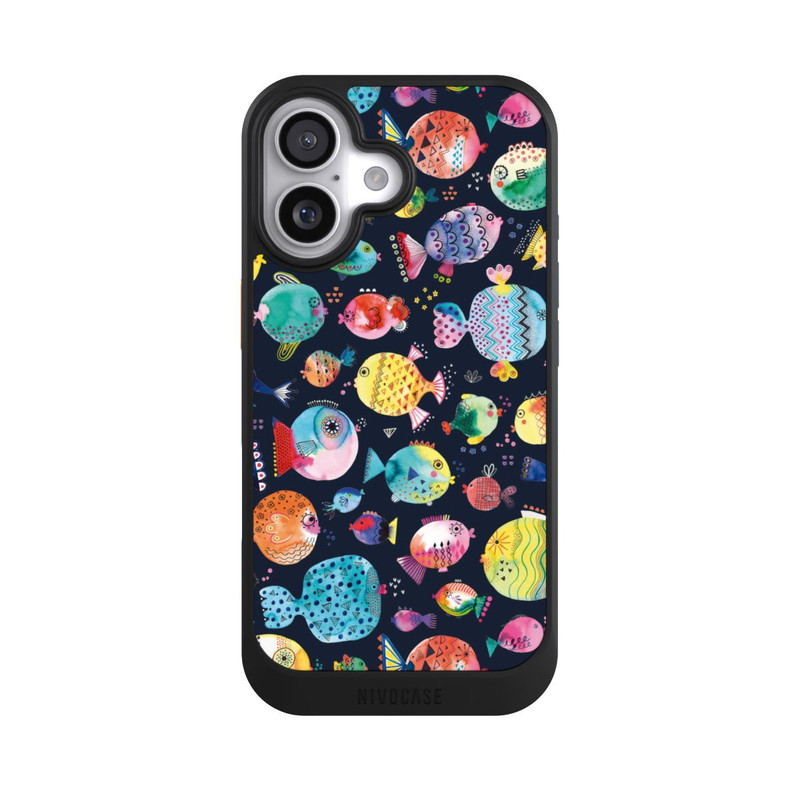 iPhone 17 NIVOcore Strandkugelfische Kinder Marineblau