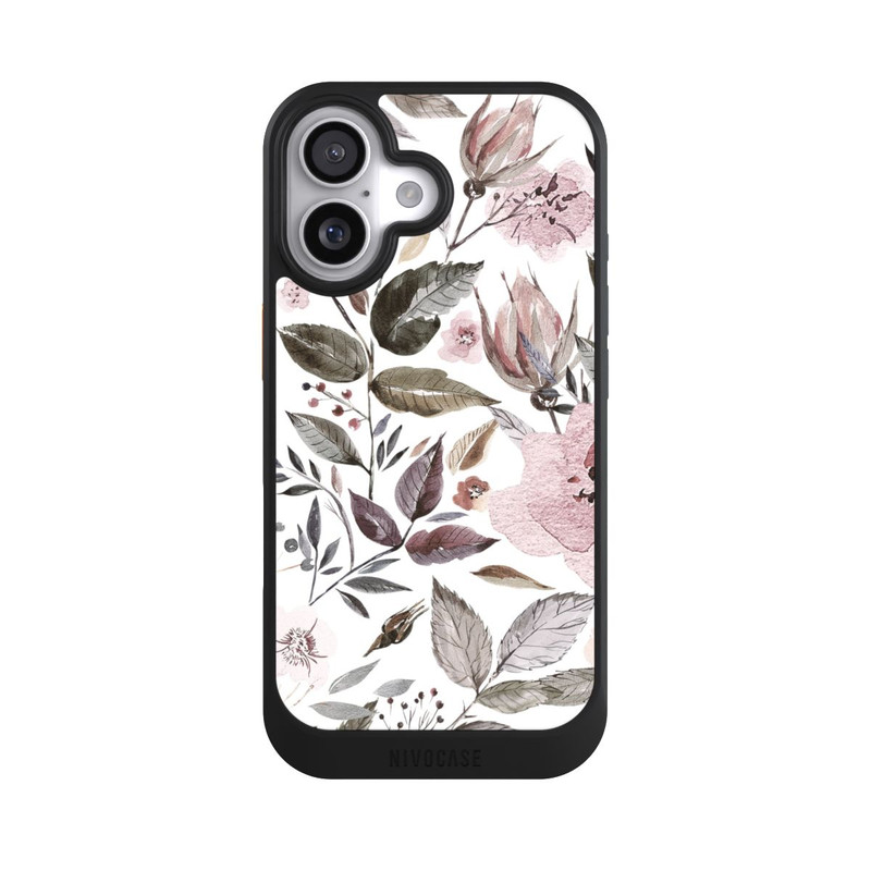 iPhone 17 NIVOcore Aquarell braune Rosenblüten