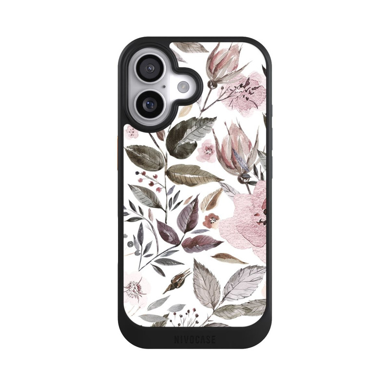 iPhone 17 NIVOcore Aquarell braune Rosenblüten