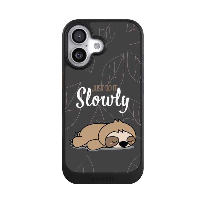 iPhone 17 NIVOcore Just Do It Slowly Sloth Grey