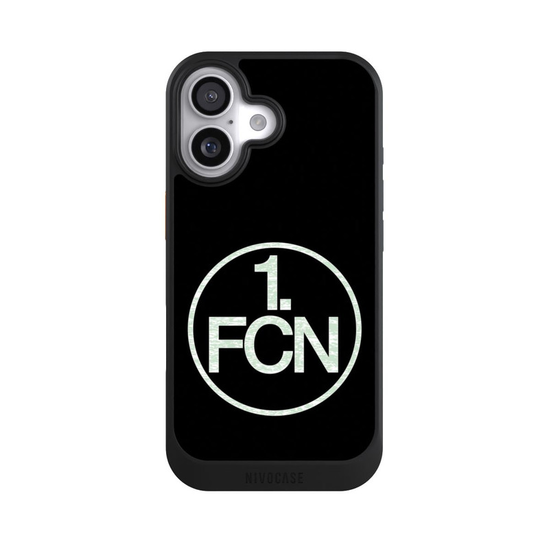 iPhone 17 NIVOcore FCN Logo Weiß Hintergrund Schwarz