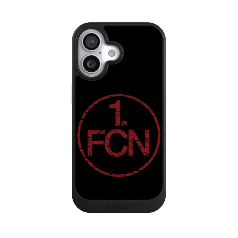 iPhone 17 NIVOcore FCN Logo Rot Hintergrund Schwarz