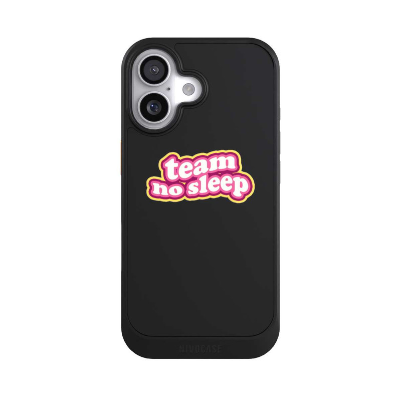 iPhone 17 NIVOcore Team No Sleep 70s Transparent