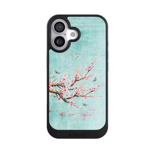  NIVOcore Motif d'arbre en fleurs de cerisier bleu