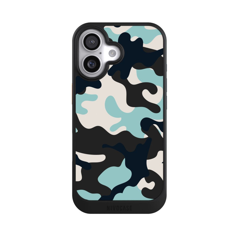iPhone 17 NIVOcore Blue Camouflage