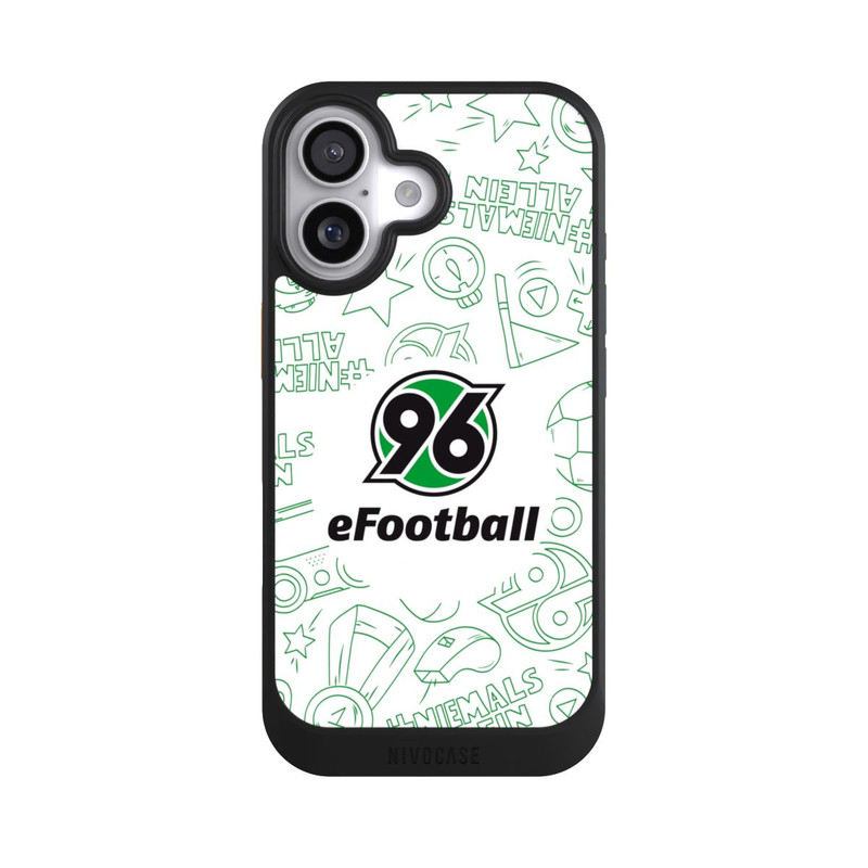 iPhone 17 NIVOcore Hannover 96 Football Pattern Design White