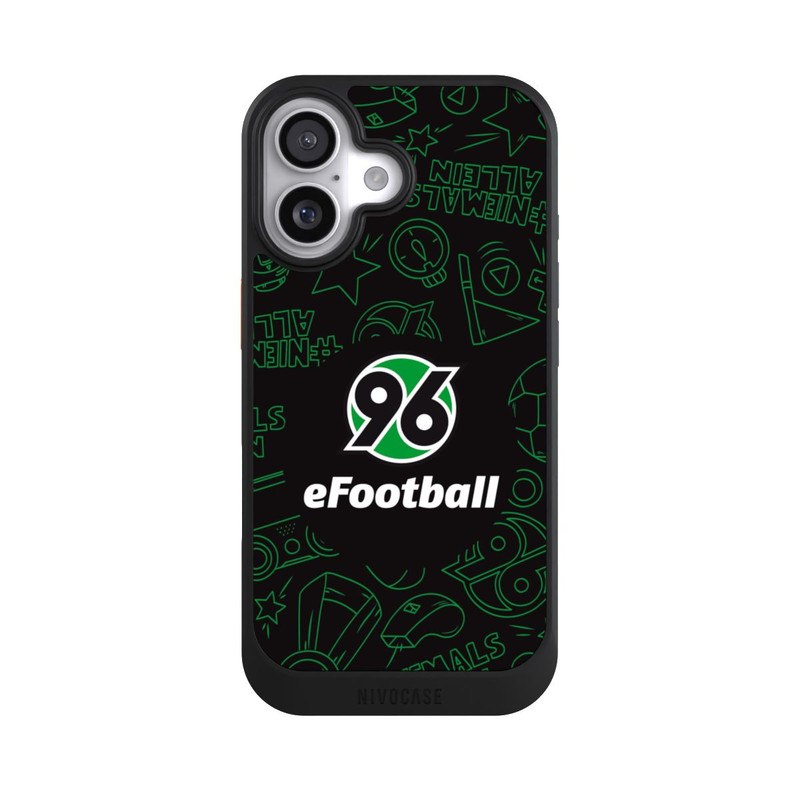 iPhone 17 NIVOcore Hannover 96 Football Pattern Design Black