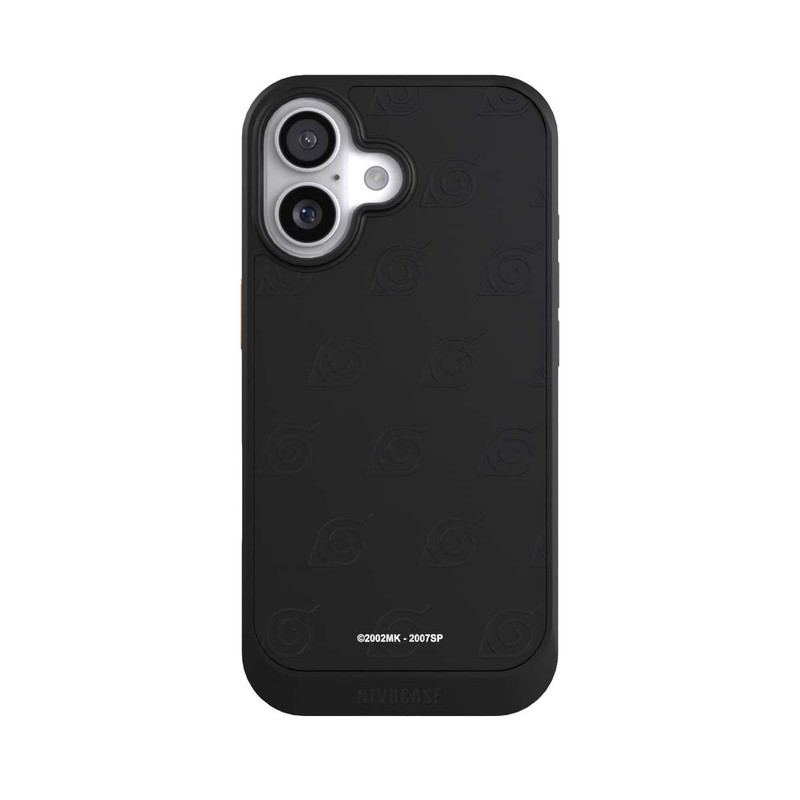 iPhone 17 NIVOcore Schwarzes Konoha-Muster Transparent