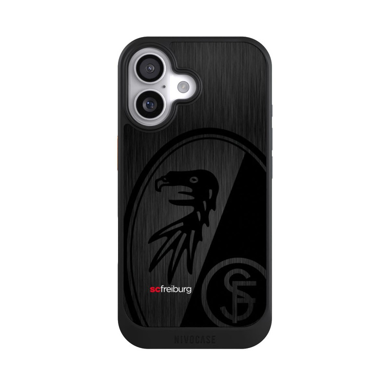 iPhone 17 NIVOcore  Kratzen Metall Hintergrund mit dem Schriftzug  Vertikal SC Freiburg