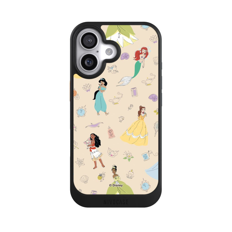 iPhone 17 NIVOcore Princess Pattern Beige Disney Princess