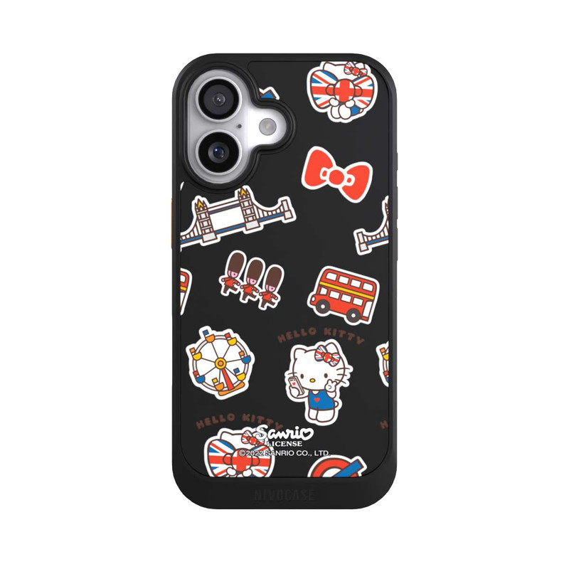 iPhone 17 NIVOcore Hello Kitty Londoner Abzeichen Transparent