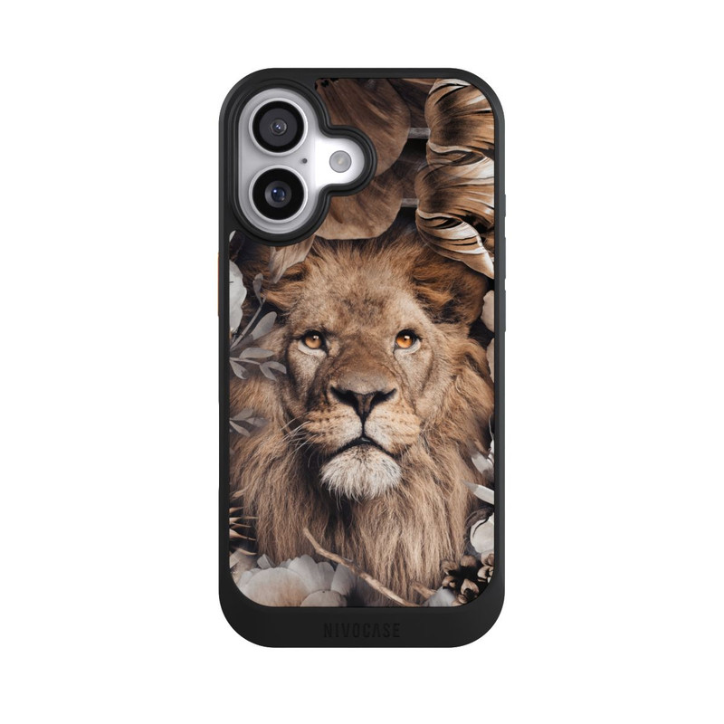 iPhone 17 NIVOcore Lion Flower Frame beige