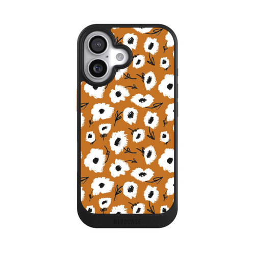 Apple iPhone 17 NIVOcore Blumenmuster Ocker
