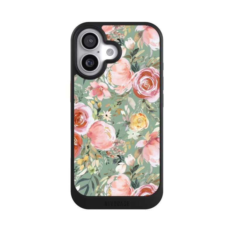 iPhone 17 NIVOcore Pastellfarbener Pfingstrosenstrauß