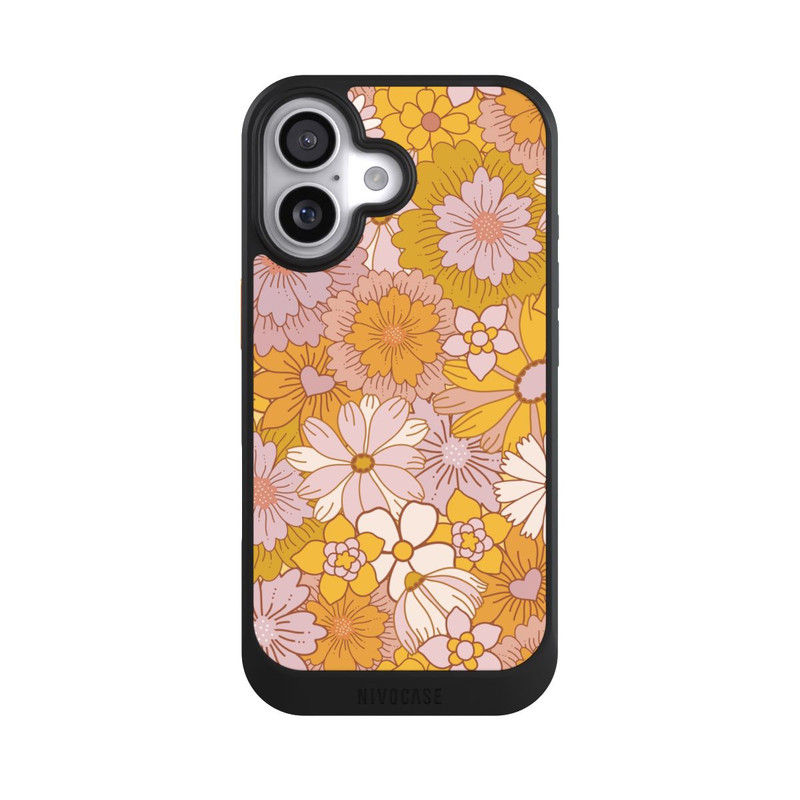 iPhone 17 NIVOcore Fleurs Rétro Jaunes