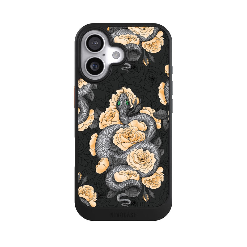 iPhone 17 NIVOcore Schlange und gelbe Blume