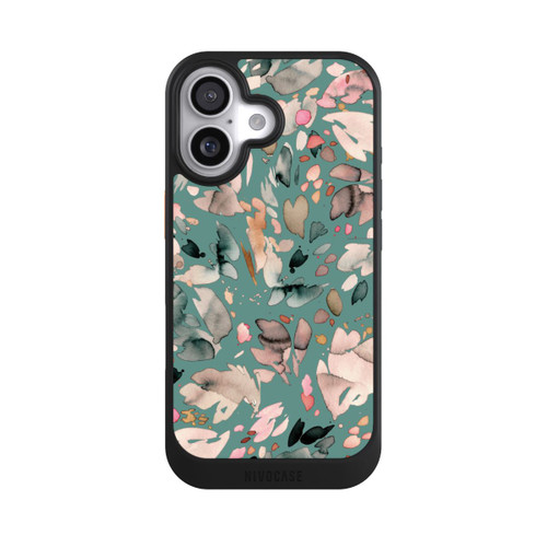  NIVOcore Abstrakte Blumenblätter grün