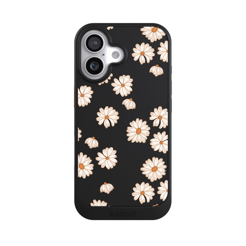 iPhone 17 NIVOcore Flowerpower Tapete Weiss