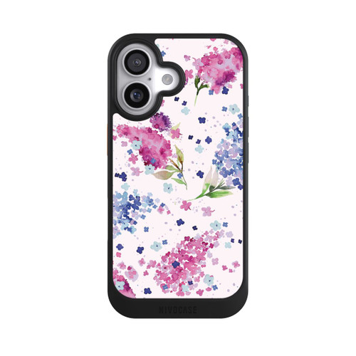 Apple iPhone 17 NIVOcore Hortensias Floraux Lilas Rose