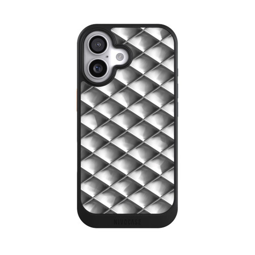 Apple iPhone 17 NIVOcore Carrés argentés Glamour