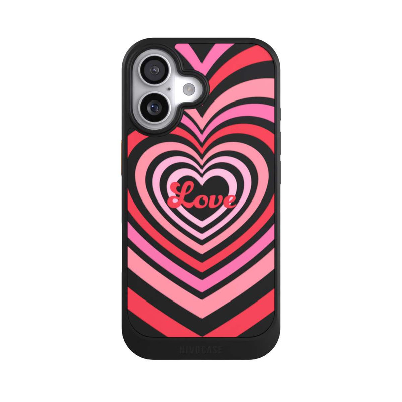 iPhone 17 NIVOcore Amour, nuances rouges
