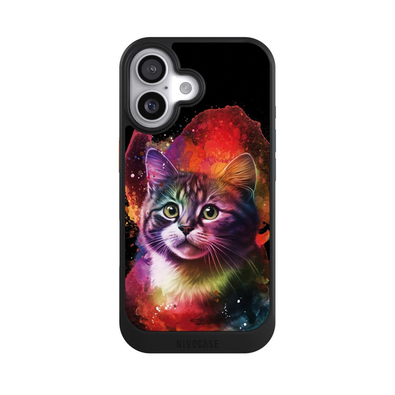 iPhone 17 NIVOcore Chaton heureux noir